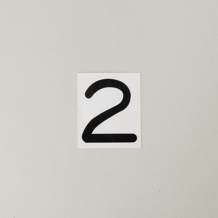 スコッチカル文字 「2」 - THE PROSUS SHOP