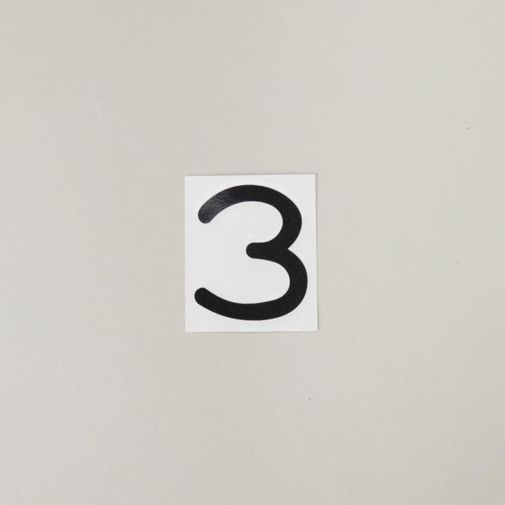 スコッチカル文字 「3」 - THE PROSUS SHOP