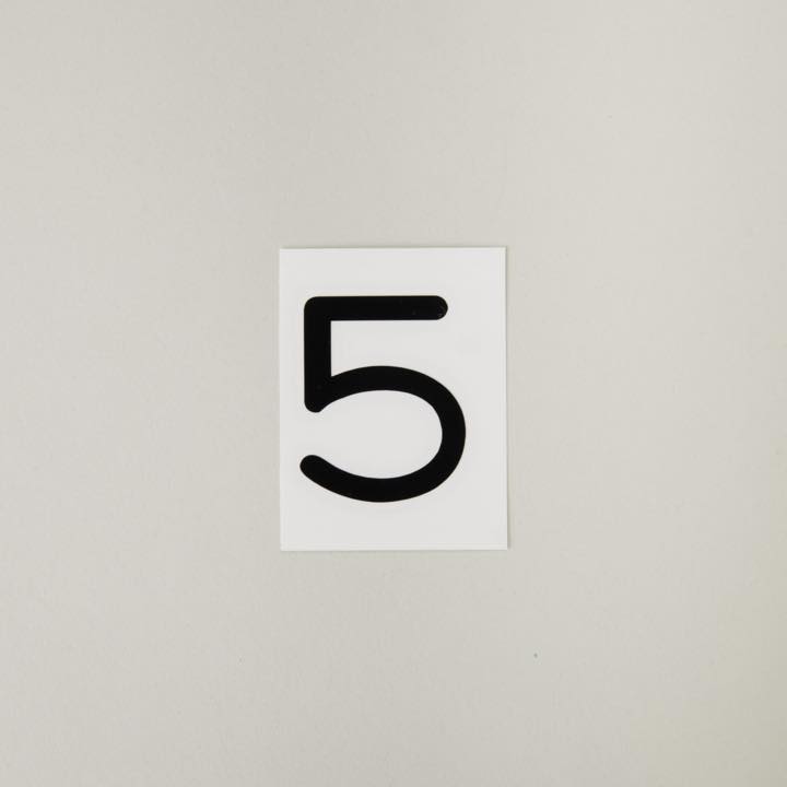 スコッチカル文字 「5」 - THE PROSUS SHOP