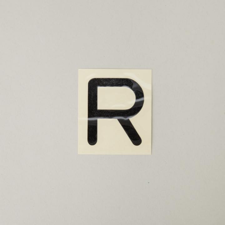 【OUTLET】スコッチカル文字 「R」 - THE PROSUS SHOP