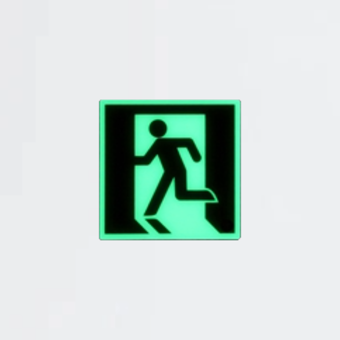 高輝度蓄光式誘導標識(ステッカー) SSN805