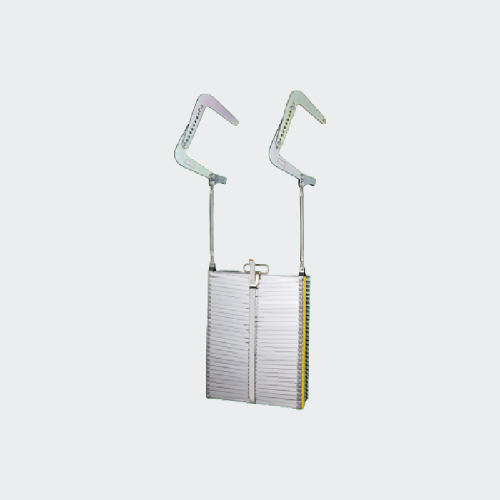 アルミ製避難はしご OA-1号自在フック型 (OA41)(メーカー配送料込み)