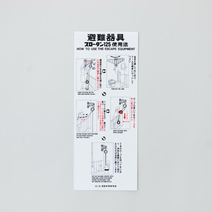 スローダン使用法銘板-11 TE型アーム回転式 縦書