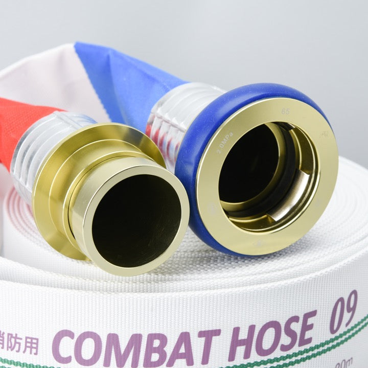 【予約】2025年製 コンバットホース 65φ × 20m 差込 0.9MPa(丸巻)