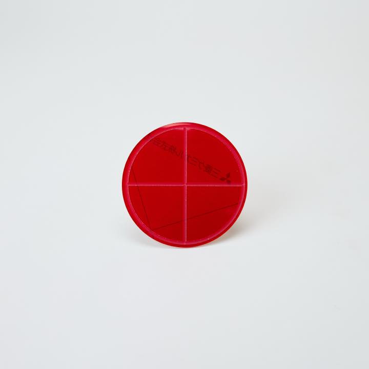 送水口・採水口用割板 108Φ 赤色