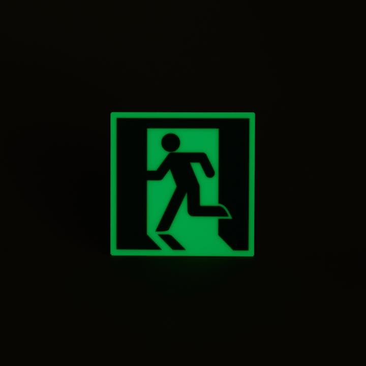 高輝度蓄光式誘導標識 避難矢無PSN860