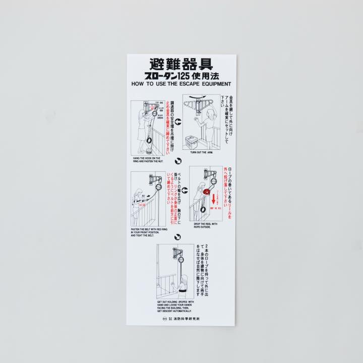スローダン使用法銘板-11 TE型アーム回転式 縦書 - THE PROSUS SHOP
