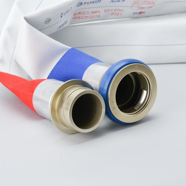 ★☆★静岡発☆★☆彡 消防ホース 65×20m 11本 格安 売切 最落なし！※商品説明必読 横井ホース 65φ × 20ｍ 差込 0.9MPa(丸巻) - 株式会社初田製作所（旧