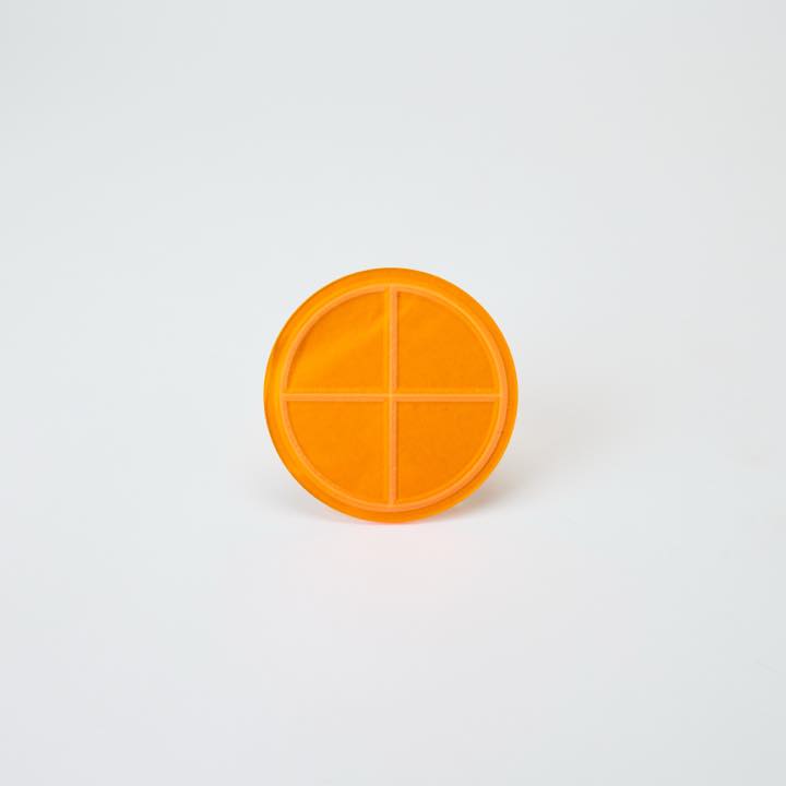 送水口･採水口用割板 98Φ オレンジ