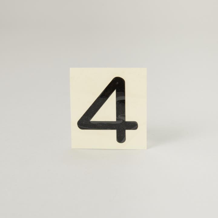 スコッチカル文字 「4」 - THE PROSUS SHOP