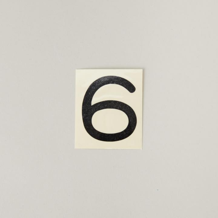 スコッチカル文字 「6」 - THE PROSUS SHOP