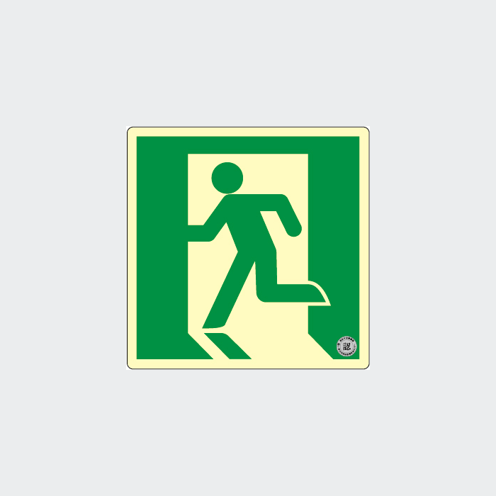 高輝度蓄光式誘導標識 避難矢無PSN805