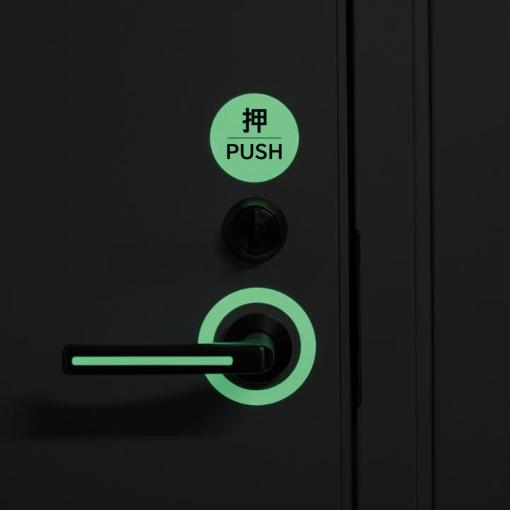 ※売切※【OUTLET】高輝度蓄光ステッカー AFDR-PUSH - THE PROSUS SHOP