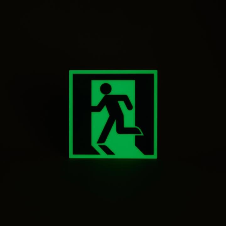 高輝度蓄光式誘導標識 避難矢無PSN815 - THE PROSUS SHOP